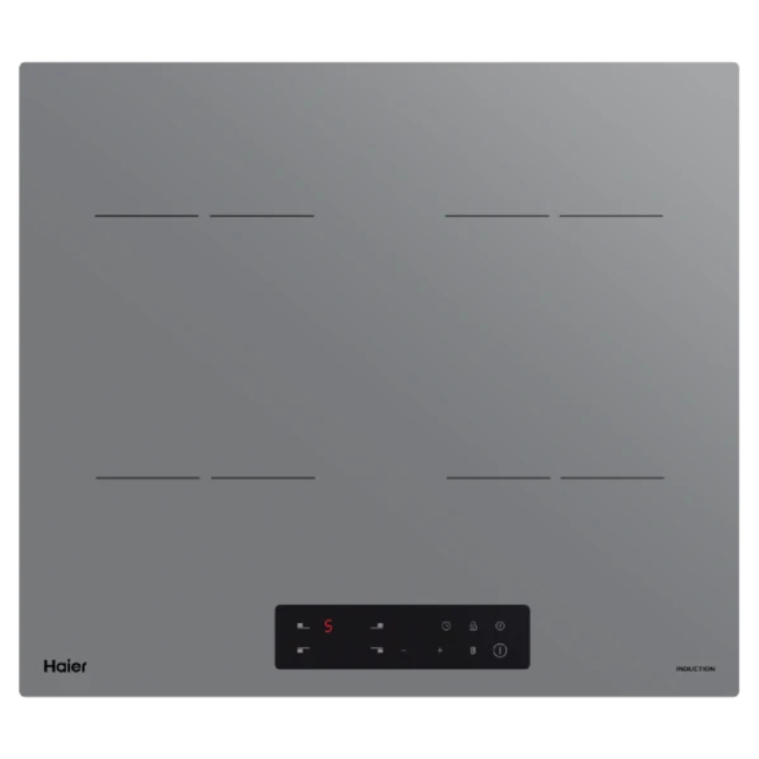 Haier 60cm Induction Cooktop Four Zones Grey HCI604TG3 (Ex-Display)