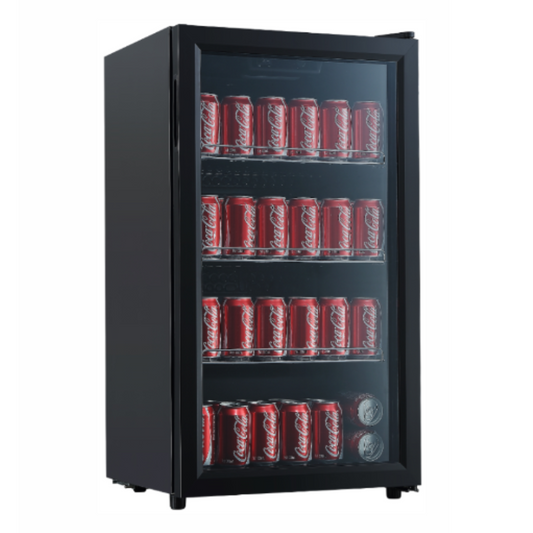 Airflo 85L Beverage Cooler Fridge Black AFF85