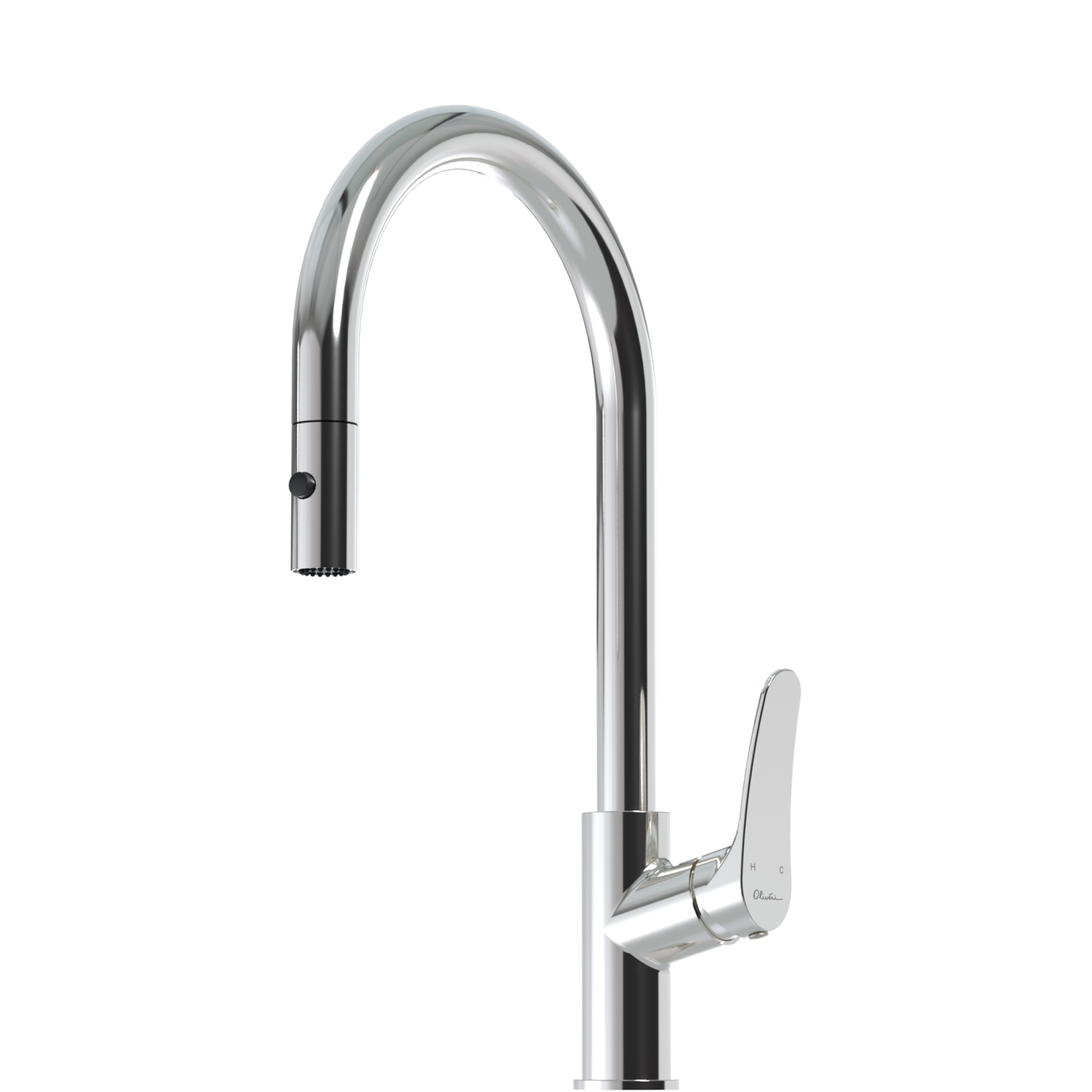 Oliveri Verona Pull out Goose Neck Mixer Tap Chrome VA306500CR-P