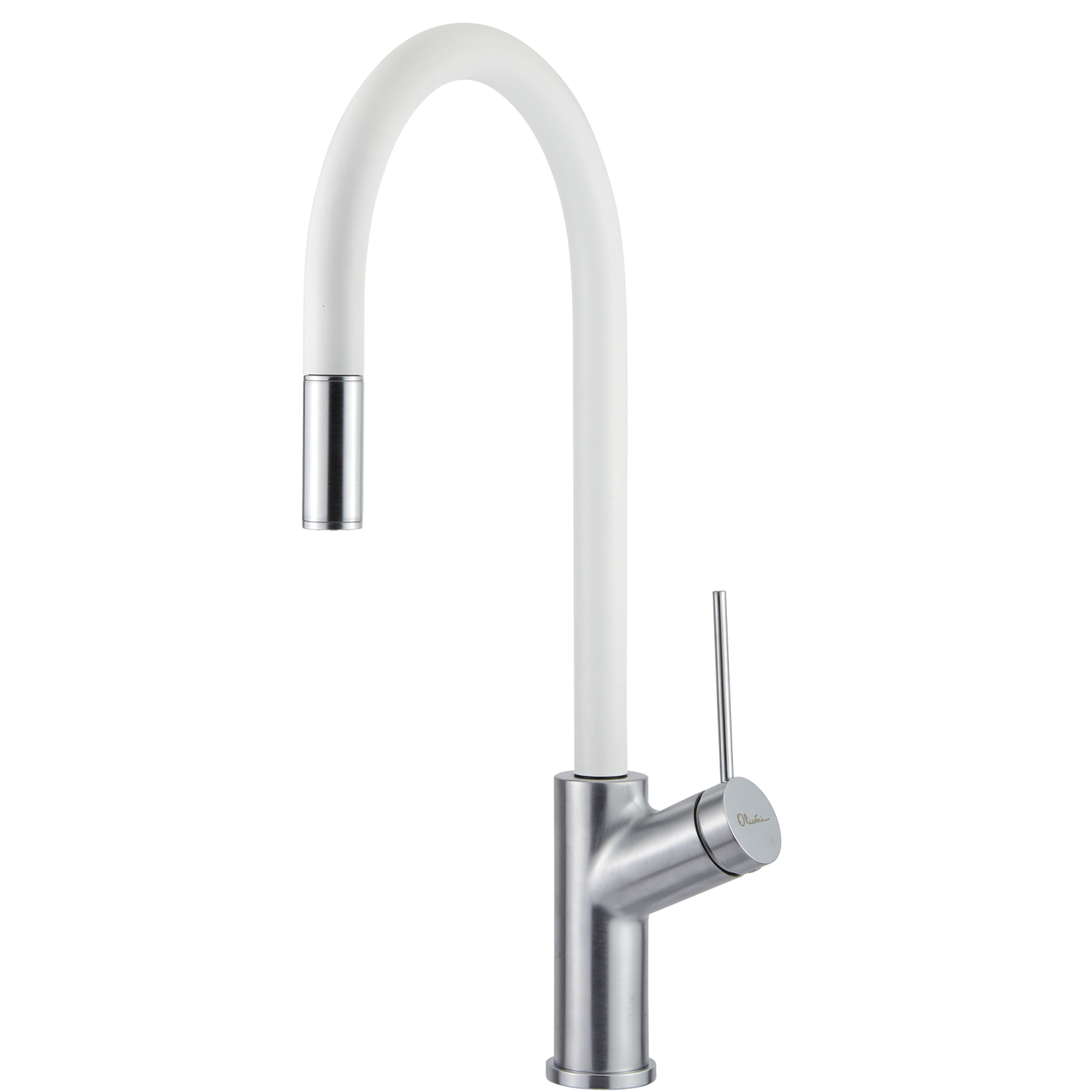 Oliveri Vilo Pull Out Mixer Tap White VT0398B-WH