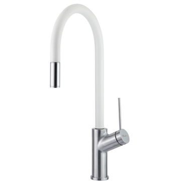 Oliveri Vilo Pull Out Mixer Tap White VT0398B-WH