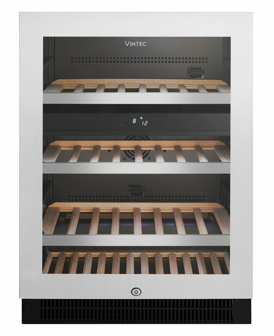 Vintec 50 Bottle Dual Zone Wine Storage Cabinet Stainless Steel VWD050SSB (Ex-Display)