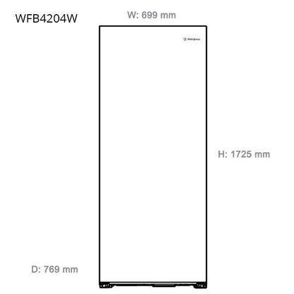 Westinghouse 388L Upright Frost Free Freezer WFB4204WC-L
