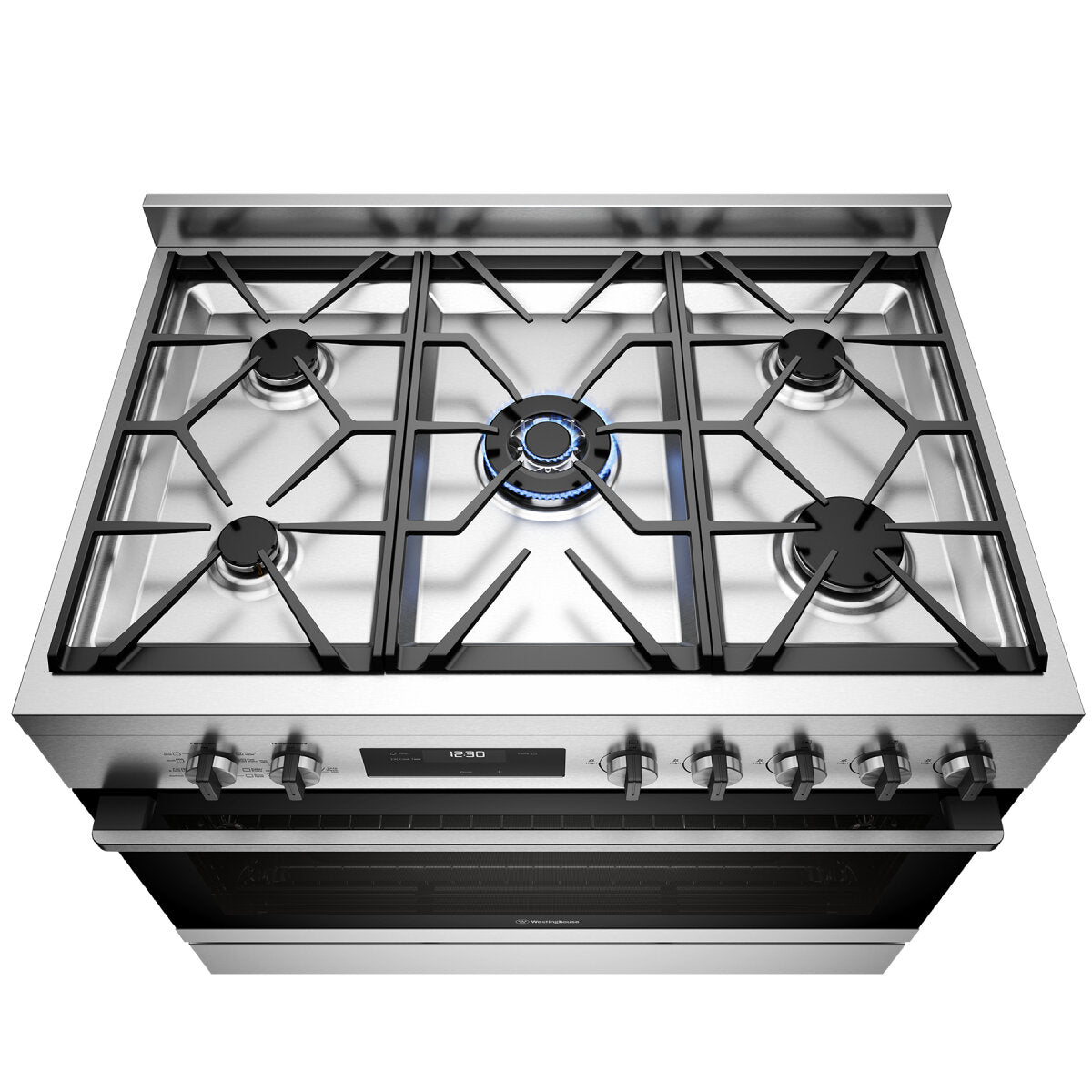 Westinghouse 90cm Dual Fuel Freestanding Cooker Stainless Steel WFE9515SD