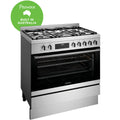 Westinghouse WFE9515SD 5-burner gas cooktop and 125L oven outlet Perth