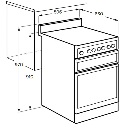Westinghouse 60cm All Gas Freestanding Stove/Oven Stainless Steel WFG612SCH