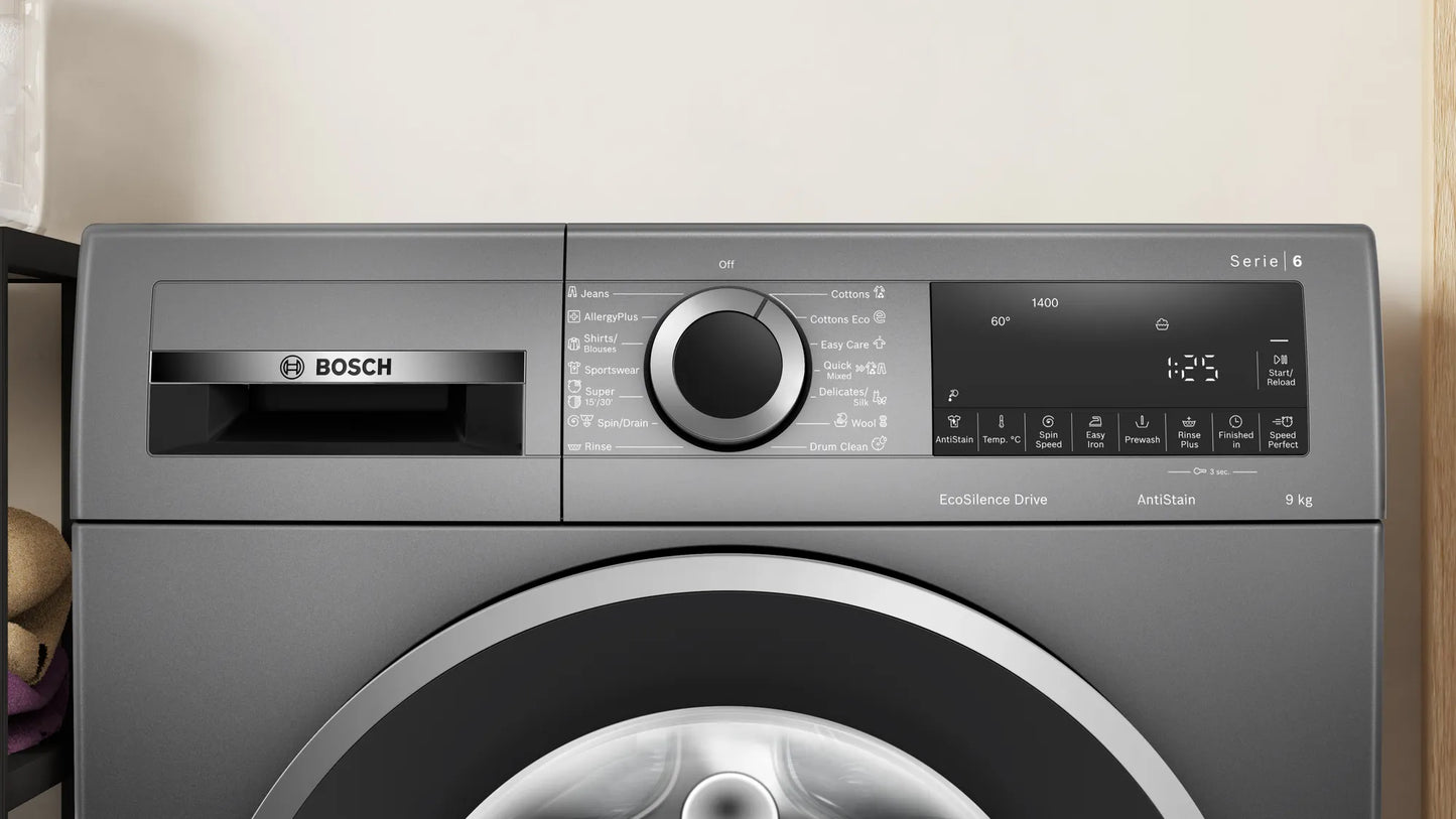 Bosch Series 6 9kg Front Load Washing Machine Dark Grey WGG2449RAU