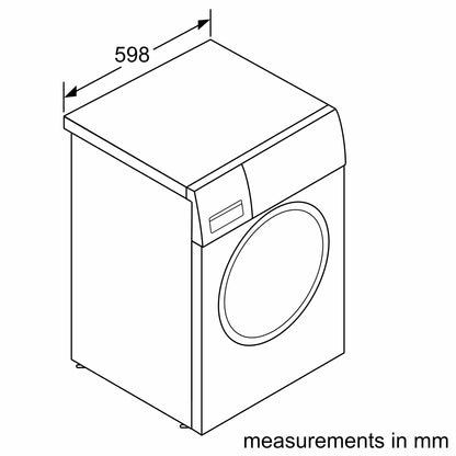 Bosch Series 6 9kg Front Load Washing Machine Dark Grey WGG2449RAU