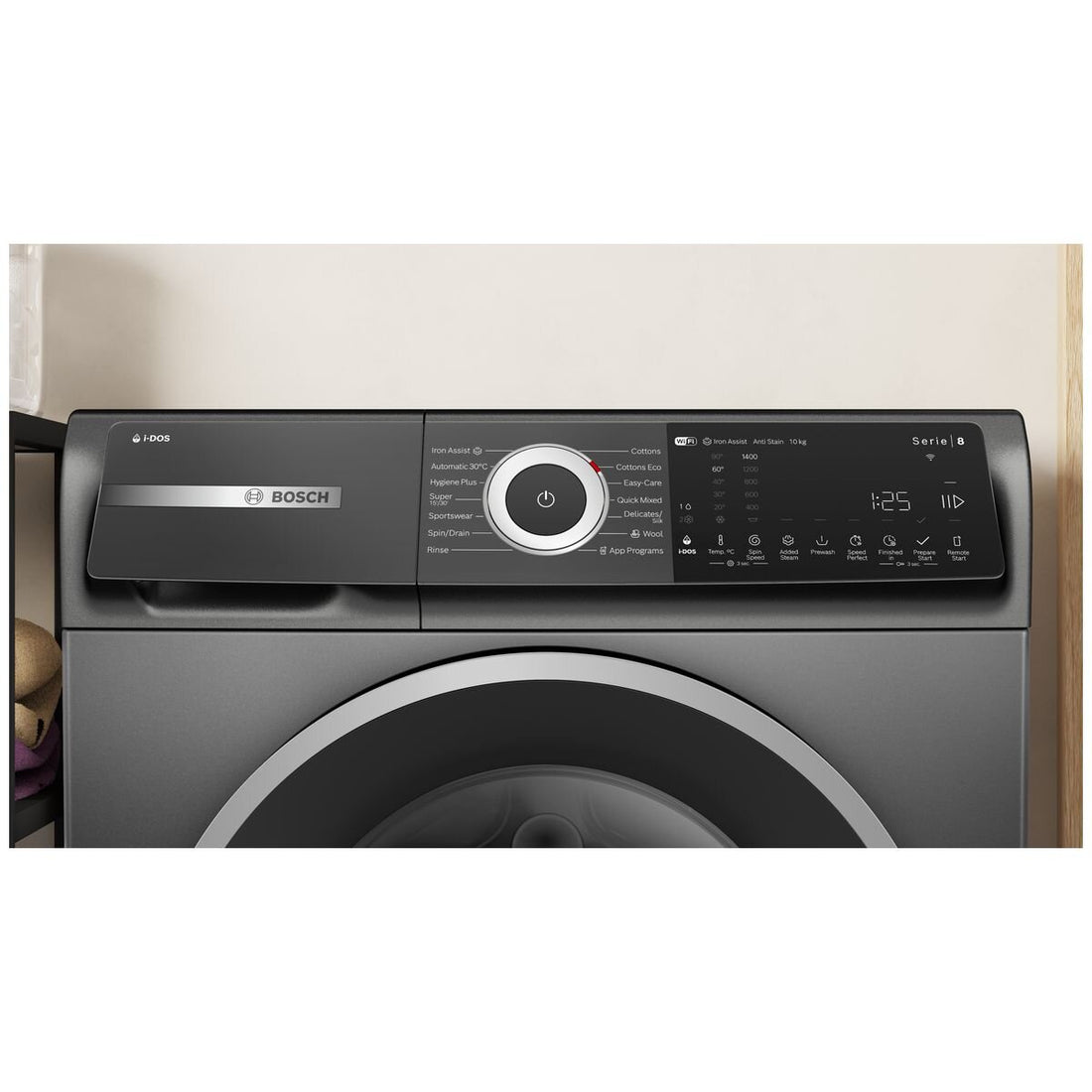 Bosch Series 8 10kg Front Load Washing Machine Cast Iron Grey WGH254ARAU