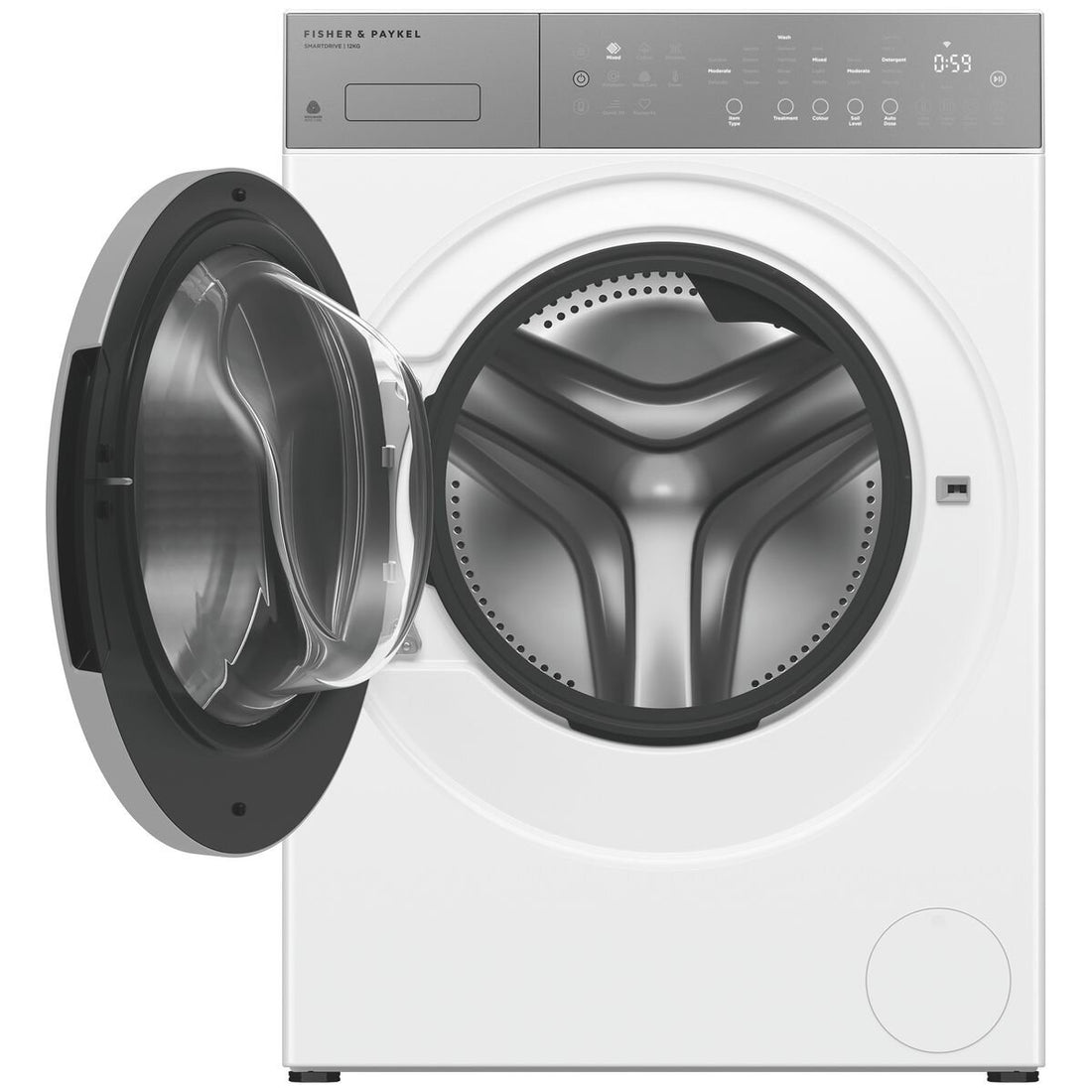 Fisher & Paykel Series 5 12kg Contemporary Front Load Washing Machine with FlexiDose WH1260P5