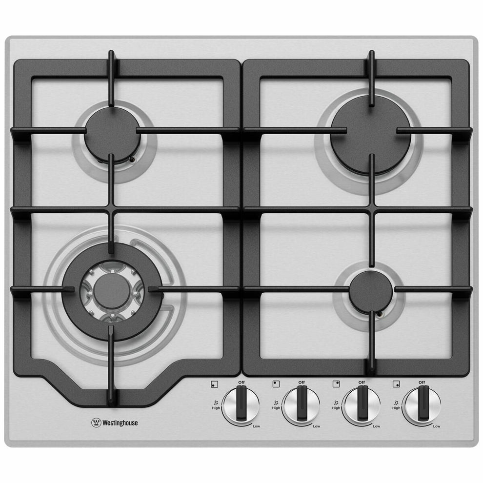 Westinghouse 60cm 4 Burner Natural Gas Cooktop WHG644SC Rick Hart Outlet