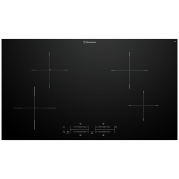 Westinghouse 90cm 4 Zone induction Cooktop with Hob2Hood WHI943BD