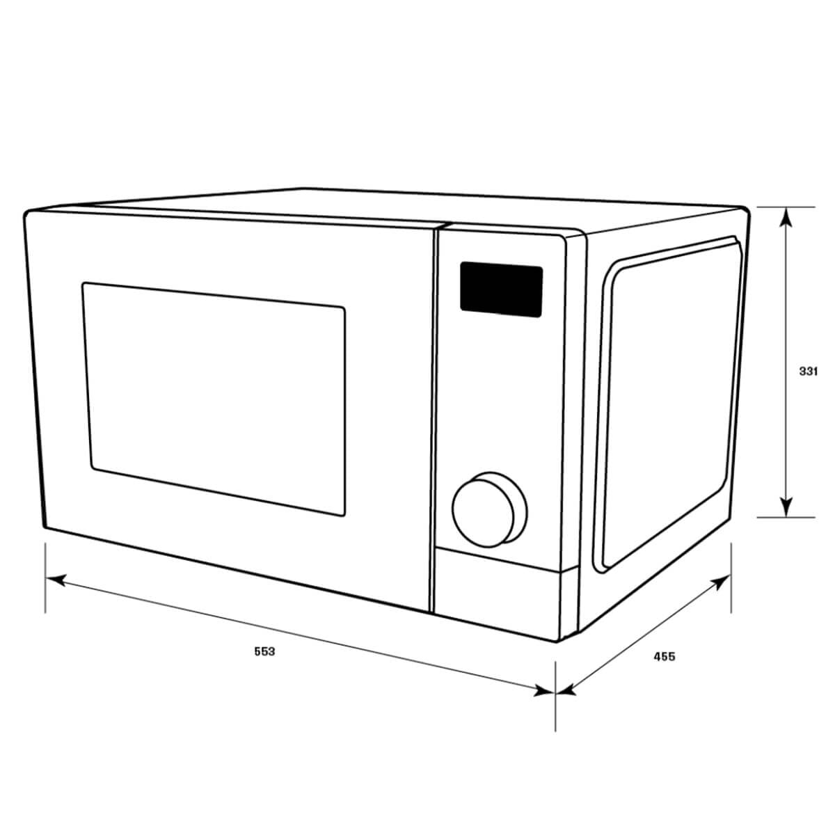 Westinghouse 29L Dark Grey Freestanding Microwave Oven WMF2905GA