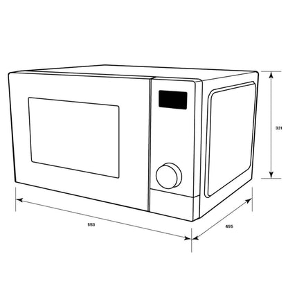 Westinghouse 29L Dark Grey Freestanding Microwave Oven WMF2905GA