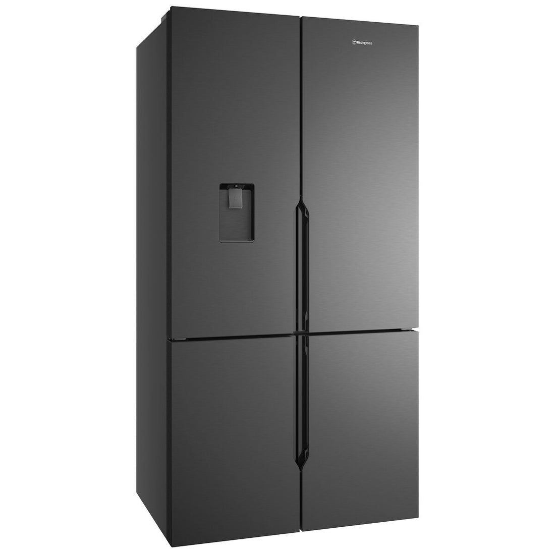 Westinghouse 564L Plumbed French Quad Door Refrigerator Matte Black WQE5650BA