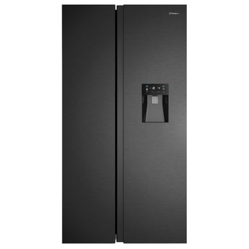 Westinghouse 619L Side by Side Refrigerator with Non-Plumbed Water Dispenser Matte Black WSE6240BB