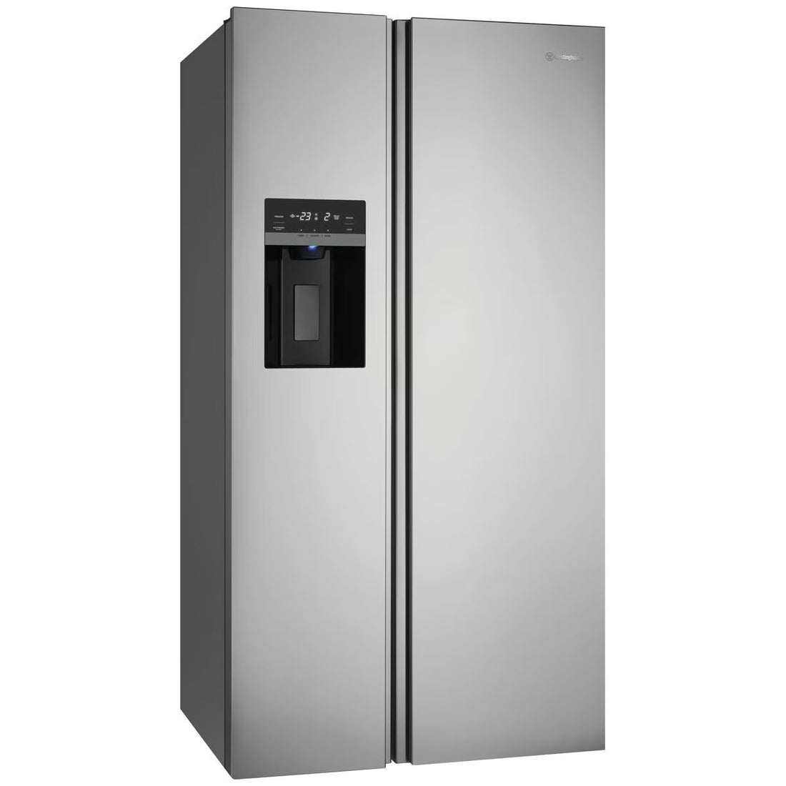 Westinghouse 596L Side By Side Fridge with Plumber Water Dispenser and Ice Maker Silver WSE6670SA