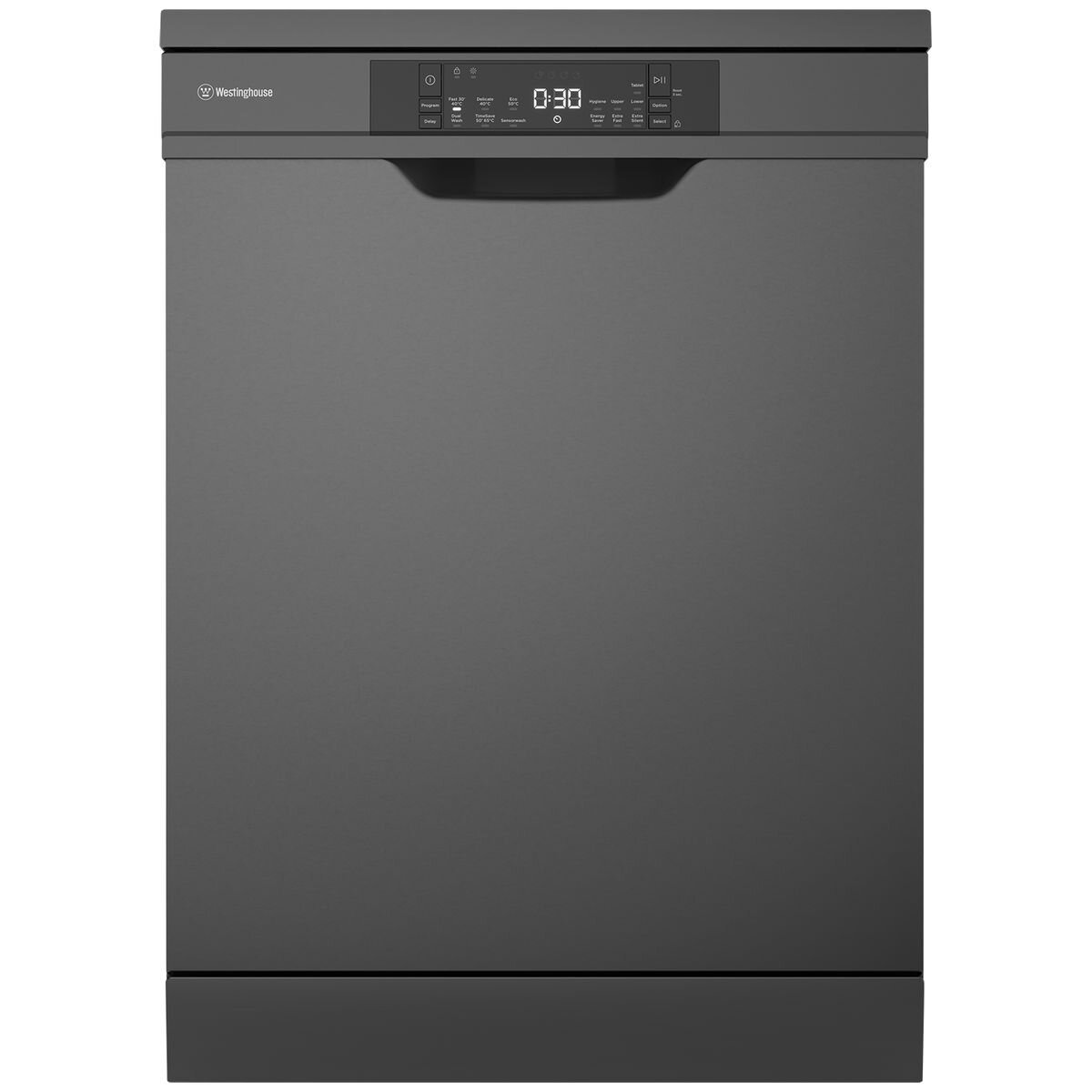 Westinghouse 60cm Dark Stainless Steel Auto Door Dishwasher WSF6606KXB