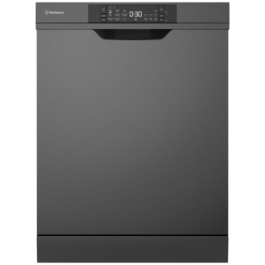 Westinghouse 60cm Dark Stainless Steel Auto Door -Steam Underbench Dishwasher WSU6608KXB