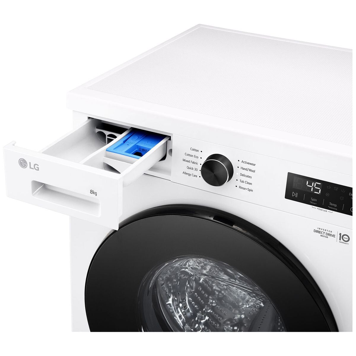 LG 8kg Front Load Washing Machine with Steam WV1-1208W