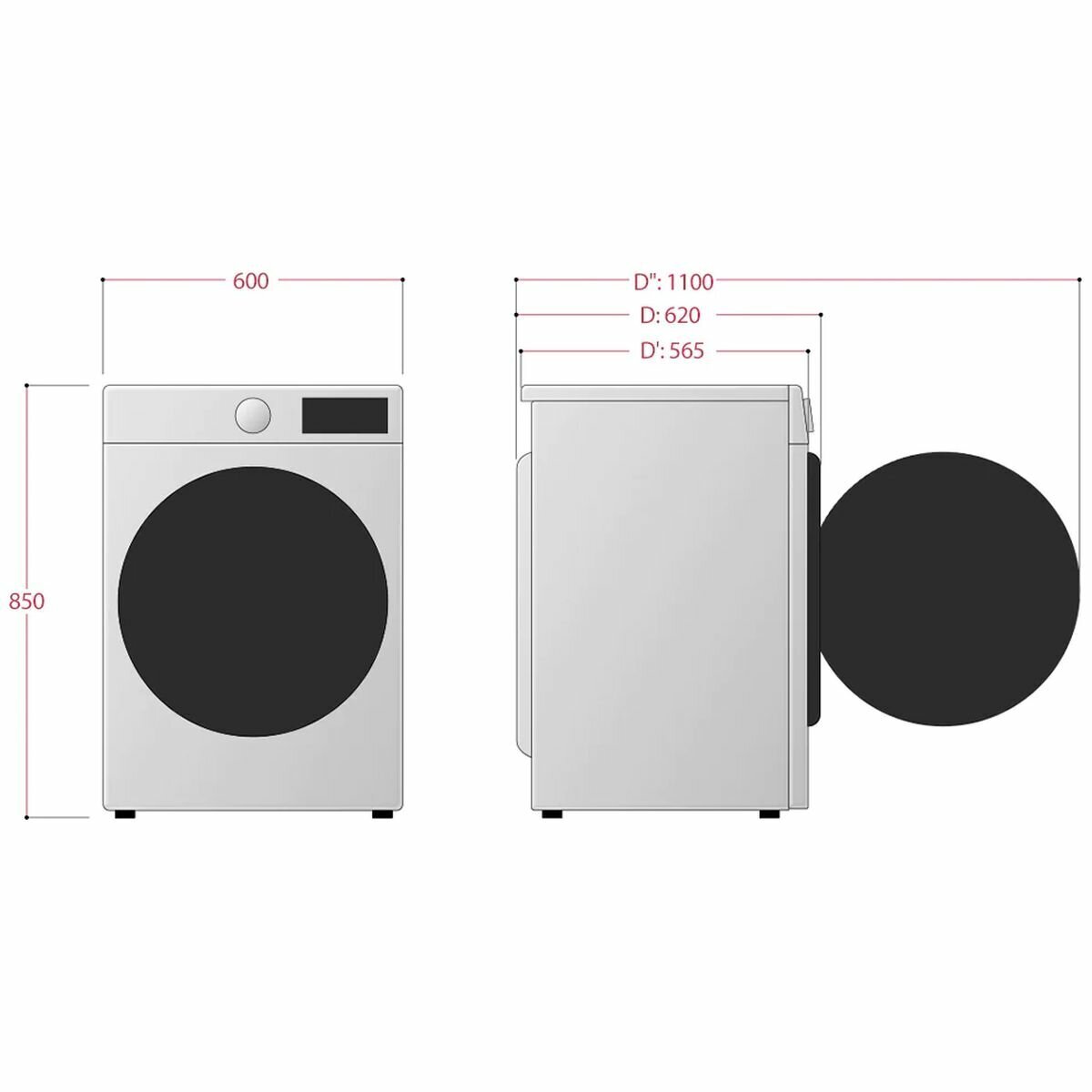 LG 10kg Front Load Washing Machine with Steam WV5-1410W