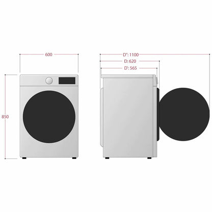 LG 10kg Front Load Washing Machine with Steam WV5-1410W