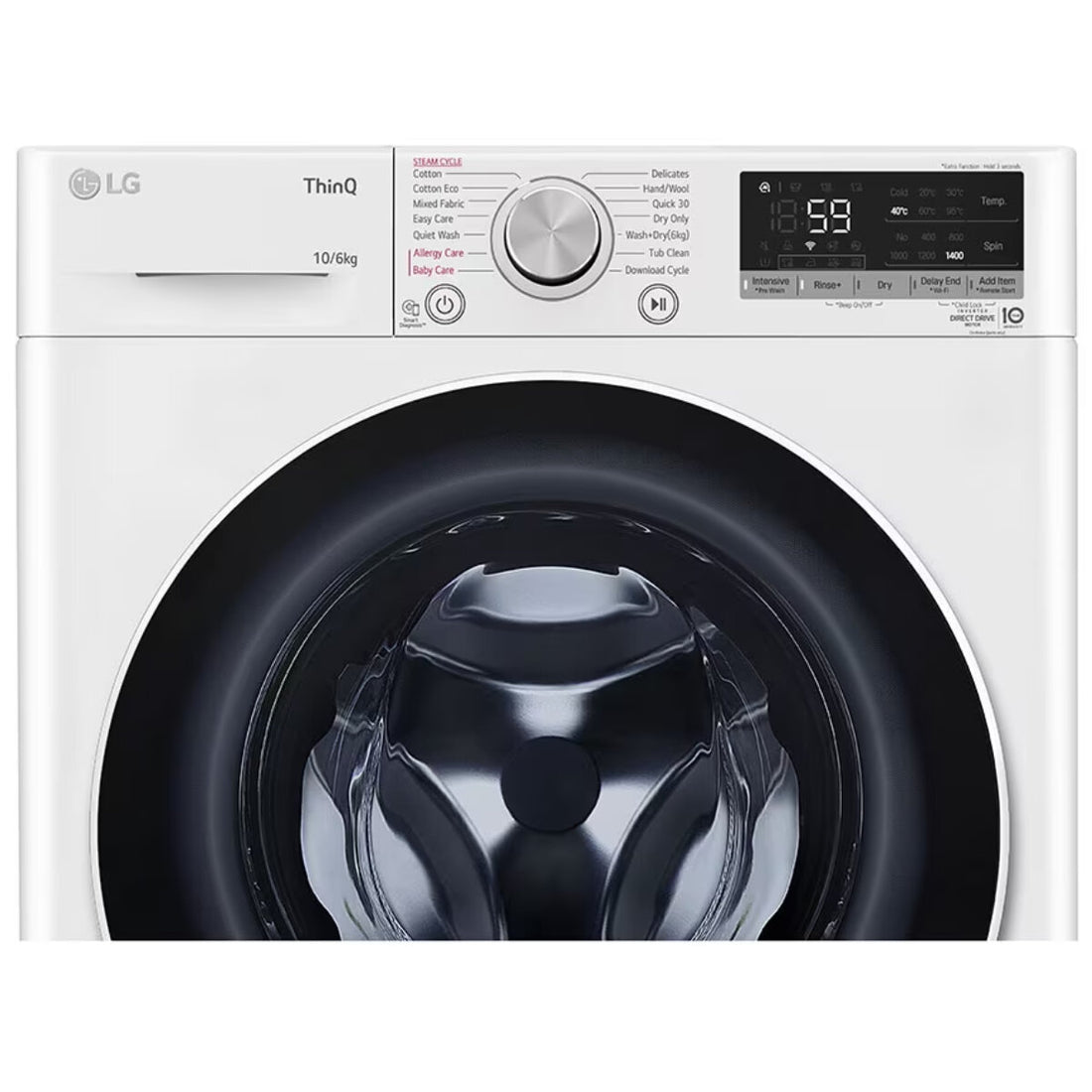 LG 10kg/6kg Washer Dryer Combo WVC5-1410W