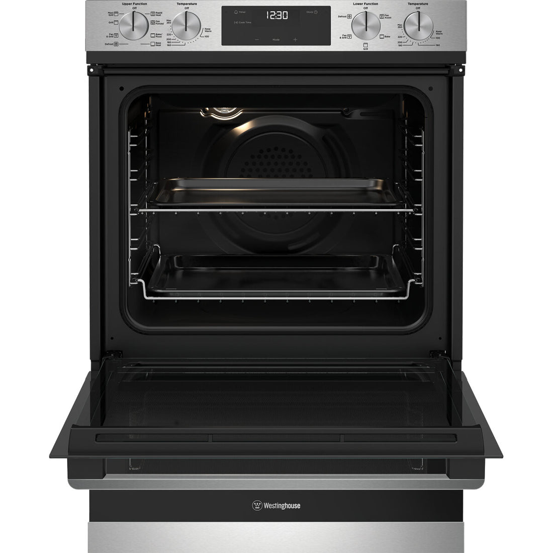 Westinghouse 60cm Multi-Function Double Oven Stainless Steel WVE6525SD