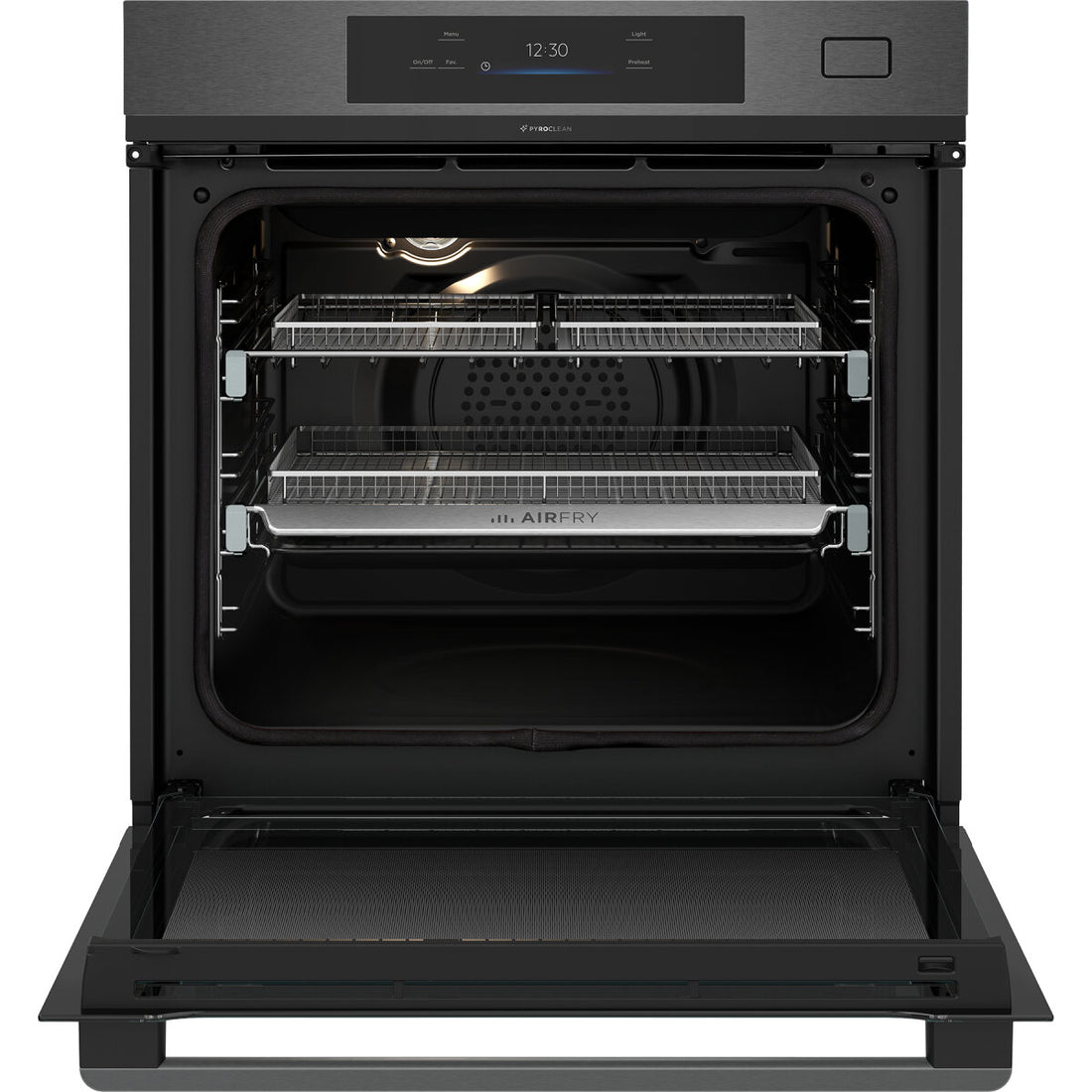 Westinghouse 60cm Multi-Function Pyrolytic Oven with AirFry and Steam Roast, Dark Stainless Steel WVEP6918DD
