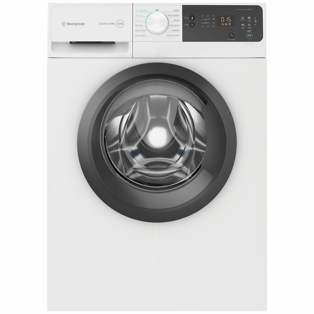Westinghouse 7.5kg front load washing machine WWF7524N3WA outlet Perth