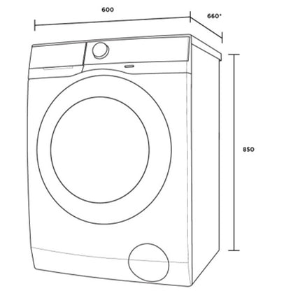 Westinghouse 9kg Front Load Washing Machine WWF9024M5WA