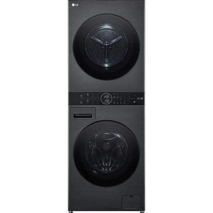 LG 12kg WashTower™ All-In-One Stacked Washer & Dryer Black Steel WWT-1209B