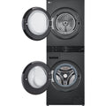 LG WashTower stacked washer and dryer with TurboClean 360 and steam allergy care