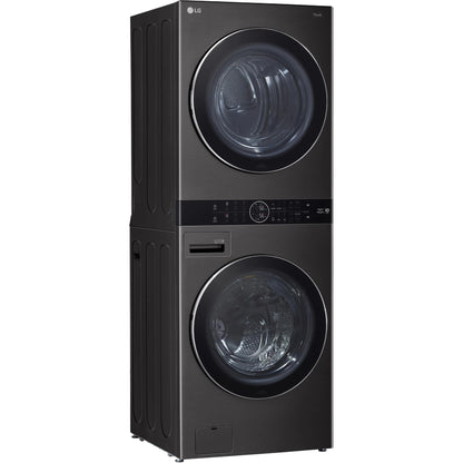 LG WashTower 17kg Washer & 10kg Dryer Combo Black Steel WWT-1710B