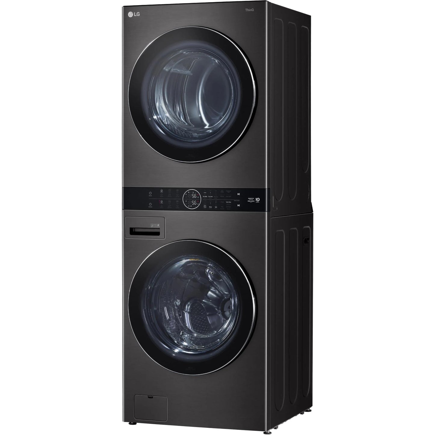 LG WashTower 17kg Washer & 10kg Dryer Combo Black Steel WWT-1710B