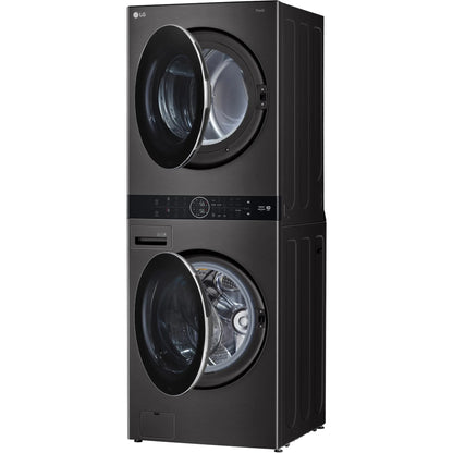 LG WashTower 17kg Washer & 10kg Dryer Combo Black Steel WWT-1710B