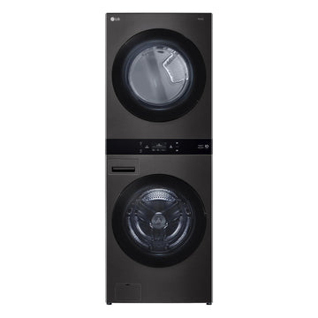LG 19kg WashTower™ All-In-One Stacked Washer & Dryer Black Steel WWT-1910B
