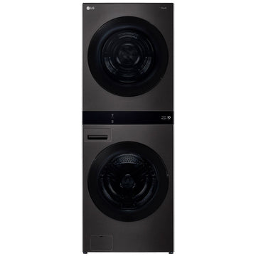 LG WashTower 19/10kg All-In-One Stacked Washer Dryer Black WWT-1910BX
