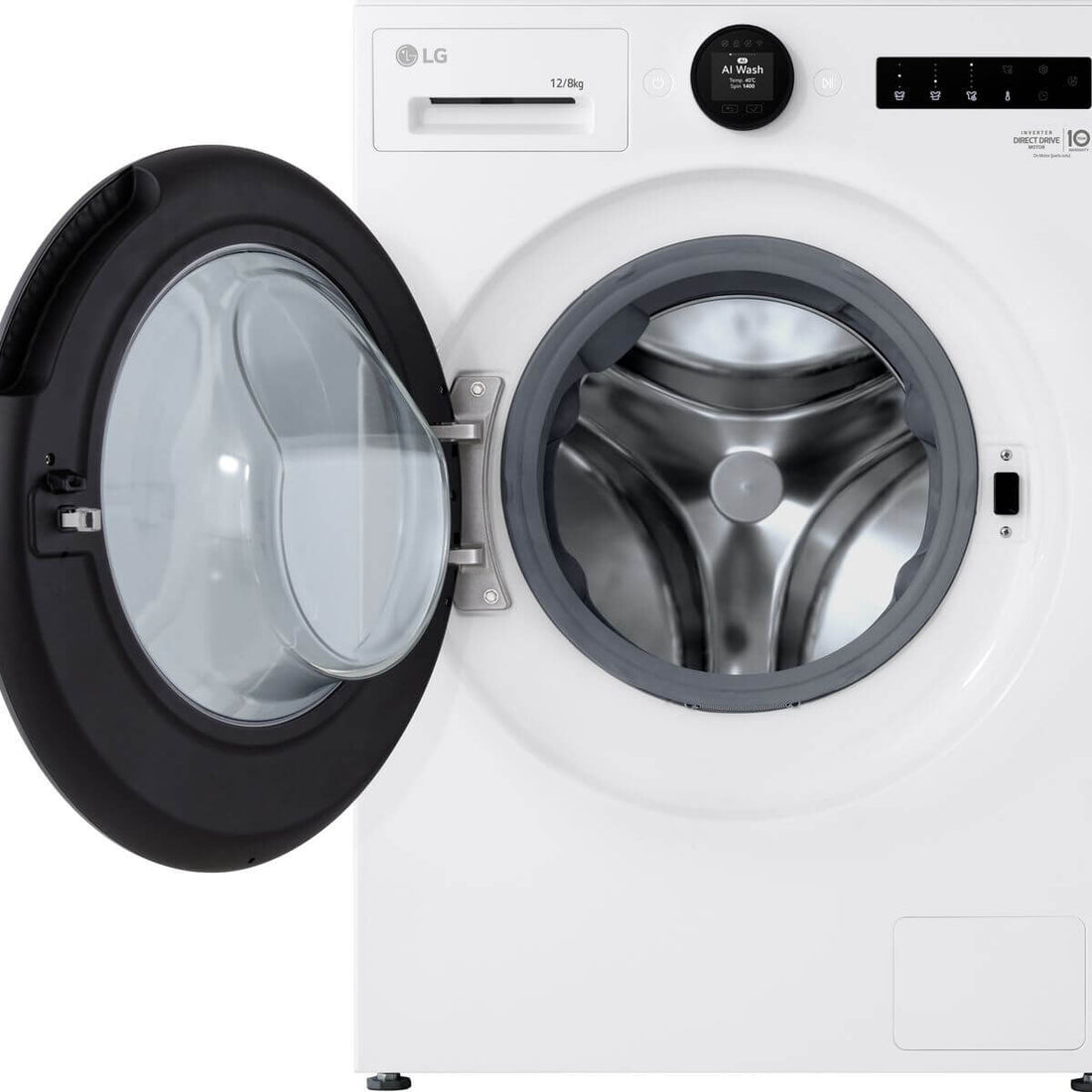 LG Series 10 12/8kg AI Front Load Washer Dryer Combo White WXC10-1412W