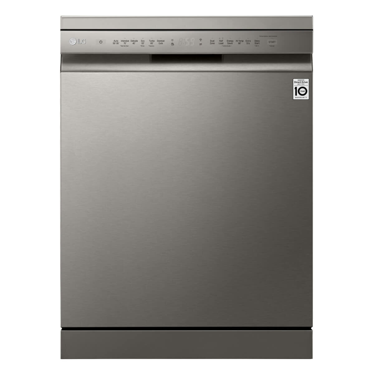 LG 15 Place QuadWash Dishwasher in Platinum Steel Finish XD4B15PS