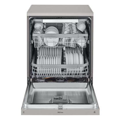 LG 15 Place QuadWash Dishwasher in Platinum Steel Finish XD4B15PS