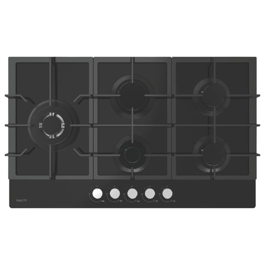 InAlto 90cm Gas on Glass Cooktop with Wok Burner ICGG905W